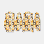 70s Retro Square Shapes Pattern Favor Box Bedankdoosjes (Uitgevouwen)