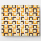 70s Retro Square Shapes Pattern Fotoplaat (Voorkant)