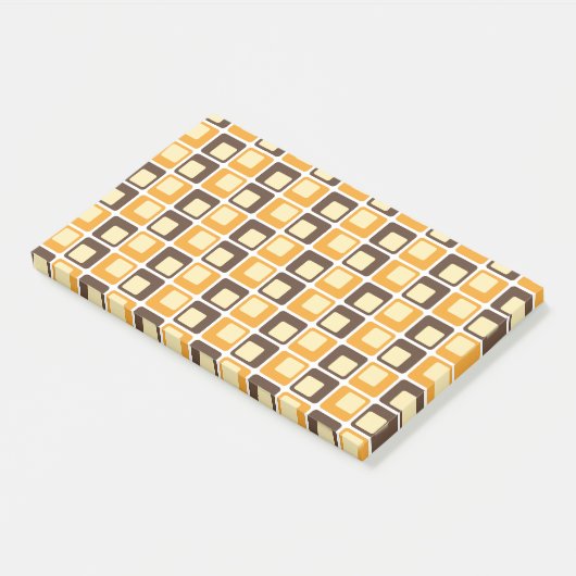 70s Retro Square Shapes Pattern Post-it® Notes (Schuin)