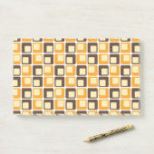 70s Retro Square Shapes Pattern Post-it® Notes (Op bureau)