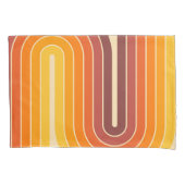 70s Retro  Stijl Geometrisch Ontwerp Kussensloop (Voorkant-Links)