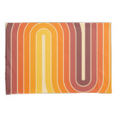 70s Retro  Stijl Geometrisch Ontwerp Kussensloop (Voorkant-Rechts)