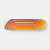 70s Retro Stijl Geometrisch Ontwerp Skateboard (Horizontaal)
