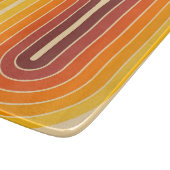 70s Retro  Stijl Geometrisch Ontwerp Snijplank (Hoek)