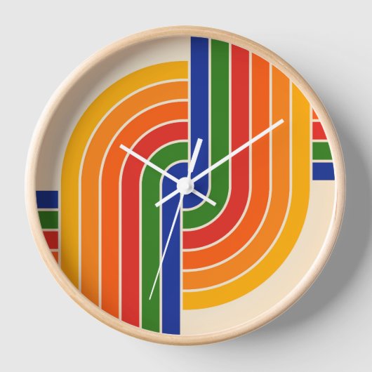 70s Retro Stijl Geometrische Patroon (Voorkant)
