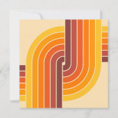 70s Retro Stijl Geometrische Patroon Kaart (Voorkant)