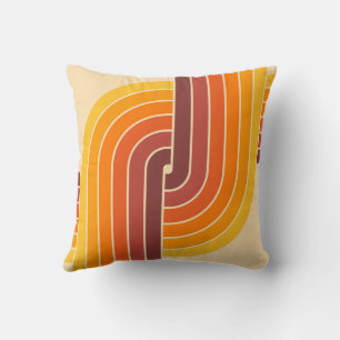 70s Retro Stijl Geometrische Patroon Kussen