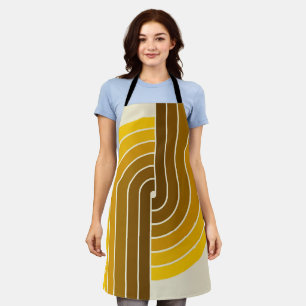 70s Retro Stijl Geometrische Patroon Schort