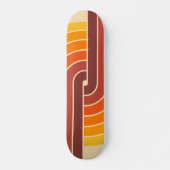 70s Retro Stijl Geometrische Patroon Skateboard (Voorkant)