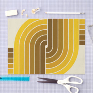 70s Retro Stijl Geometrische Patroon Tissuepapier