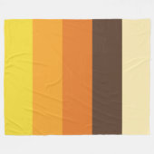 70s Retro Striped Color Pattern Fleece Deken (Voorkant (Horizontaal))
