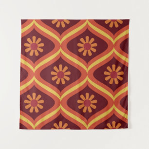 70s retro vintage Mid Century Modern Seamless Patt Wandkleed