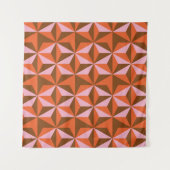 70s retro vintage pattern background wandkleed (Voorkant (horizontaal))