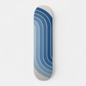 70s Retro Vintage Style Geometric Design Skateboard (Voorkant)