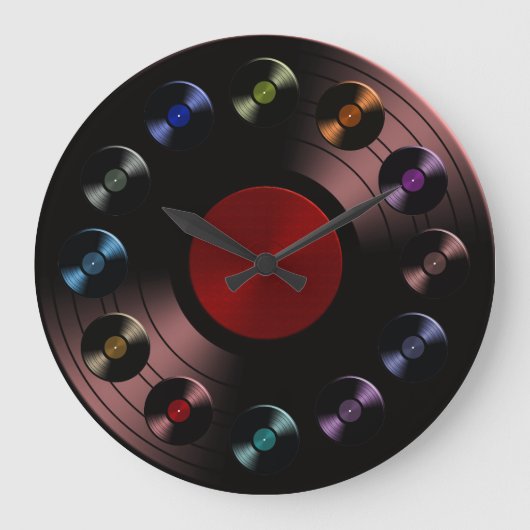 70s Retro vinyl Record Grote Klok (Voorkant)