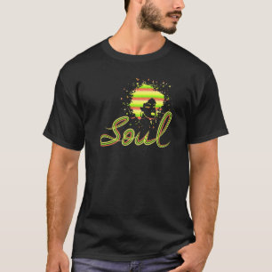 70s retro ziel Funky Black Afro Hair T-shirt