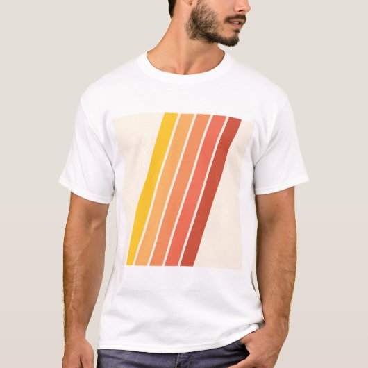 70s  Retrostrips T-shirt (Voorkant)
