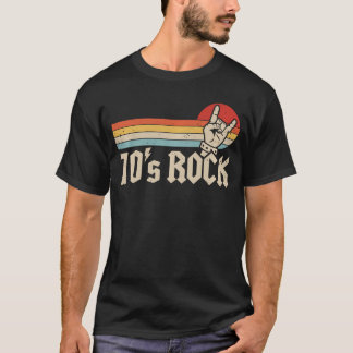 70s Rock Vintage jaren 70 Bandmuziek vriend vriend T-shirt