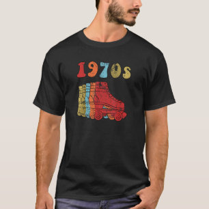 70s Roller Schaatsen Disco Derby Retro Roller T-shirt