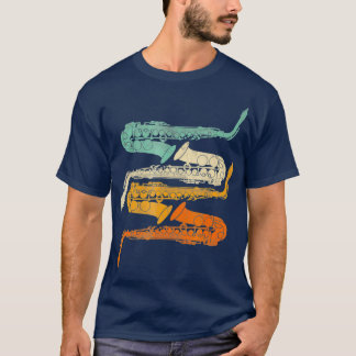  70s saxofone voor sax t-shirt