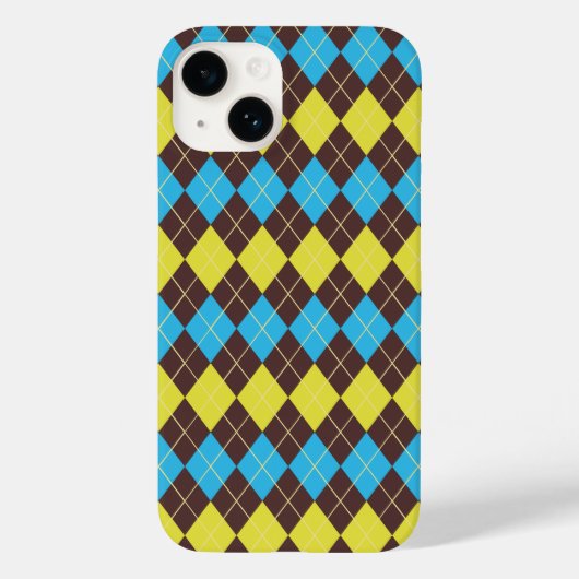 70s Schotse Tartan-Patroon Case-Mate iPhone Case (Achterkant)