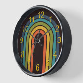 70s Sinaasappel Bruin Blauwgroen Patroon Custom Ke (Hoek)