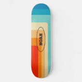 70s Square Rainbow Skateboard (Voorkant)