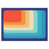 70s Square Rainbow Tafelkleed (Voorkant (Horizontaal))