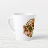70s Style Floral "Teacher" Appreciation Latte Mok (Linkerhoek)