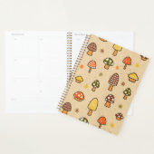 70s Style Retro Mushrooms Spiral Notebook (Devant avec enveloppe)
