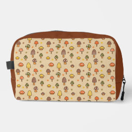 70s Style Retro Mushrooms Toilettasje