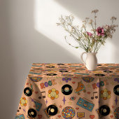 70s Style Tablecloth Groovy Pastel Dining Look Tafelkleed