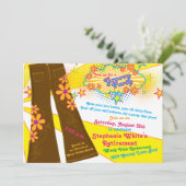 70s Theme Groovy Bell Bottoms Retirement Party Kaart (Staand voorkant)