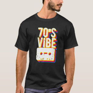 70S Vibe Cassettebandje Rock Party Disco Music Fun T-shirt