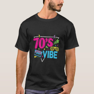 70's Vibe Retro Neon Stijl T-shirt