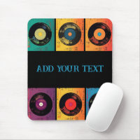 70s Vinyl Record Patroon Retro