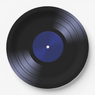 70s Vinylrecord Retro Papieren Bordje