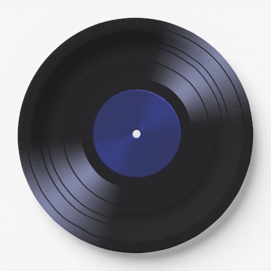 70s Vinylrecord Retro Papieren Bordje (Voorkant)