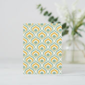 70's Wallpaper Pattern Briefkaart (Staand voorkant)