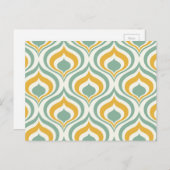 70's Wallpaper Pattern Briefkaart (Voorkant / Achterkant)