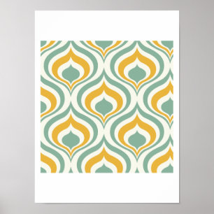 70's Wallpaper Pattern Poster