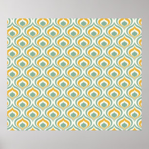 70's Wallpaper Pattern Poster