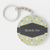70's Wallpaper Pattern Sleutelhanger (Voorkant)
