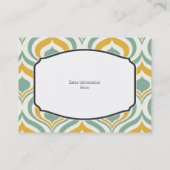 70's Wallpaper Pattern Visitekaartje (Achterkant)