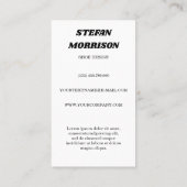 70s wervelkolom visitekaartje (Achterkant)