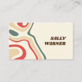 70s  zwendel retro visitekaartje (Voorkant)