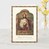 70ste PRIESTER JUBILEUM Kaart (Gele Bloem)