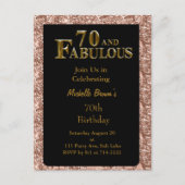 70ste verjaardag briefkaart (Voorkant)