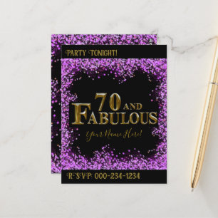 70ste verjaardag briefkaart