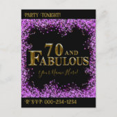 70ste verjaardag  briefkaart (Voorkant)